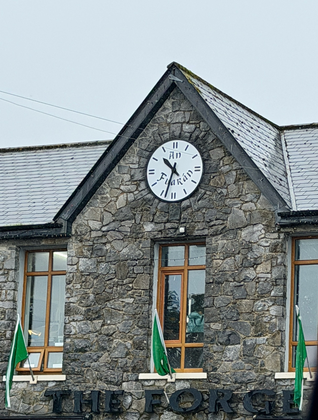 Clock in Moycullen, Ireland